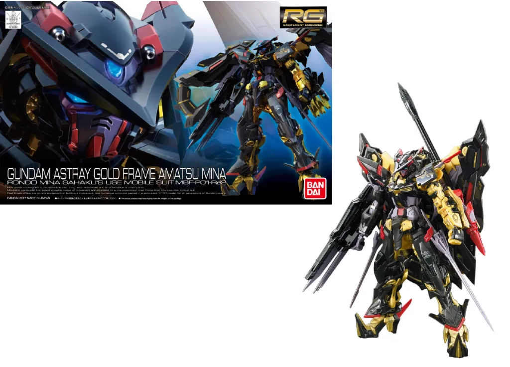 GUNDAM - RG 1/144 Gundam Astray Goldframe Amatsu Mina - Model Kit 13cm